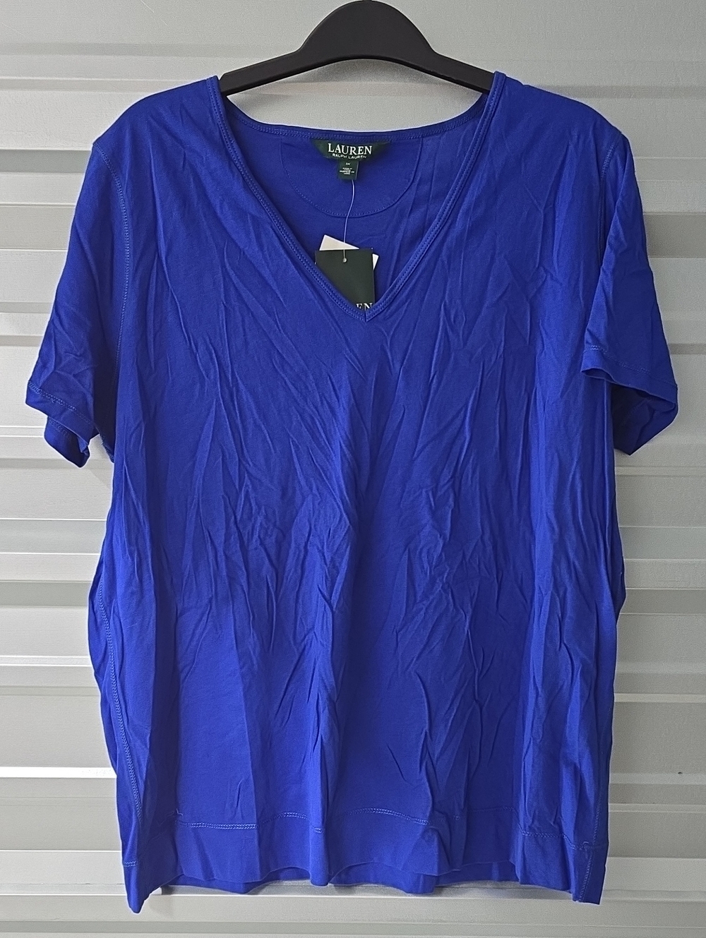 Lauren Ralph Lauren Women's V-Neck Tee - Blue